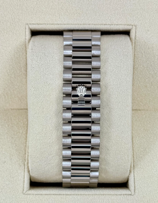 Day-Date Assembled 40mm 228239 White Gold Plated Olive Dial