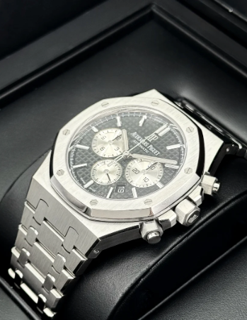 AP Assembled 100% Royal Oak Chronograph 41mm 26331ST Stainless Steel Black Dial