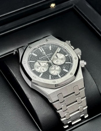 AP Assembled 100% Royal Oak Chronograph 41mm 26331ST Stainless Steel Black Dial