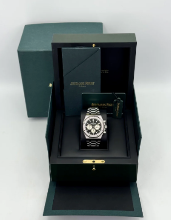 AP Assembled 100% Royal Oak Chronograph 41mm 26331ST Stainless Steel Black Dial