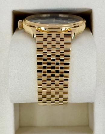 NEW 2025 1908 Assembled 39mm 52508 Yellow Gold Settimo Bracelet Black Dial