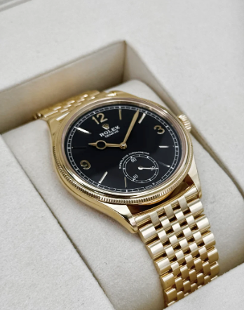 NEW 2025 1908 Assembled 39mm 52508 Yellow Gold Settimo Bracelet Black Dial