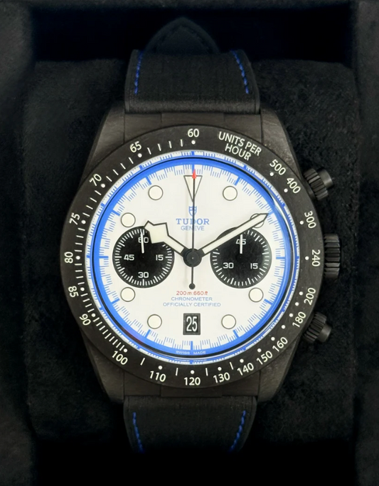 TD Black Bay 25 42mm 79377KN Black Carbon White Dial