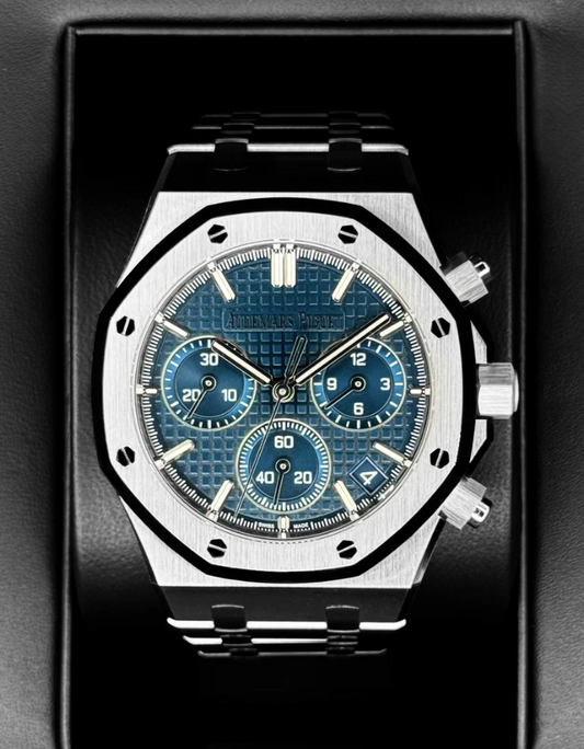 NEW 2026 AP Assembled 100% Royal Oak Chronograph 41mm 26240ST Blue Dial
