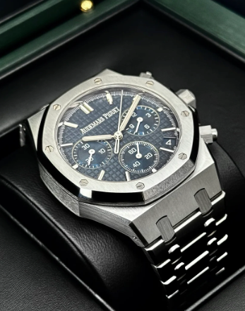 NY 2026 AP Samlet 100% Royal Oak Chronograph 41mm 26240ST Blå Skive