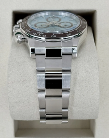 NUOVO 2026 Daytona Assemblato (100) 40mm 126506 Platino Quadrante Blu Ghiaccio