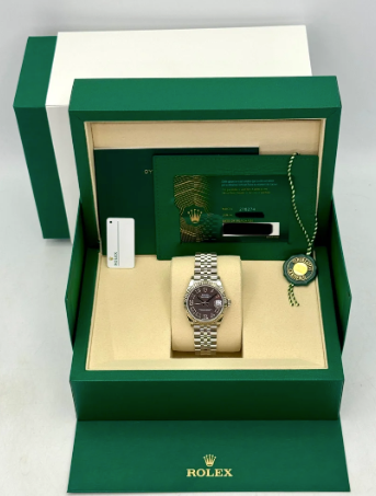 NUOVO 2026 Lady Datejust Assemblato (80) 31mm 278274 Acciaio Inossidabile Cinturino Jubilee Quadrante Grigio