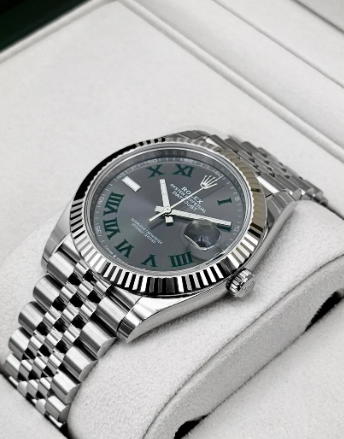Datejust Montiert (100) 41mm 126334 Jubilee Wimbledon-Zifferblatt