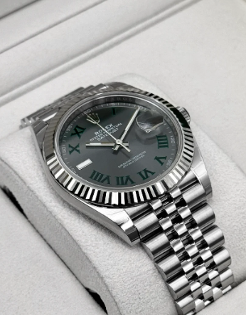Datejust Montiert (100) 41mm 126334 Jubilee Wimbledon-Zifferblatt