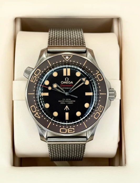 OM Seamaster Dive 007 42mm Titanium Brown Dial