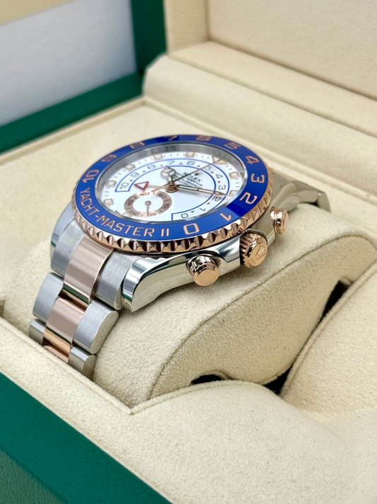 2022 Yacht-Master II Assembled 44mm 116681 Two-Tone White Dial