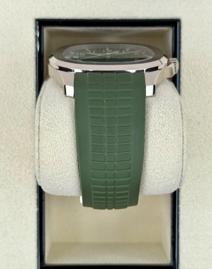 PP Assembled 90% Aquanaut 5168G 42.2mm White Gold Green Dial