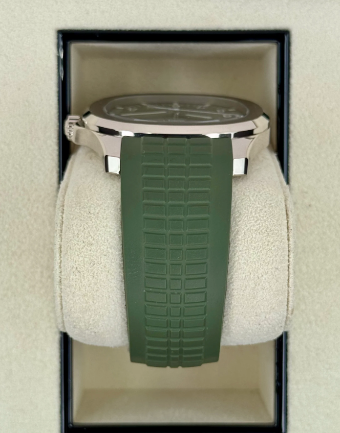 PP Assembled 90% Aquanaut 5168G 42.2mm White Gold Green Dial