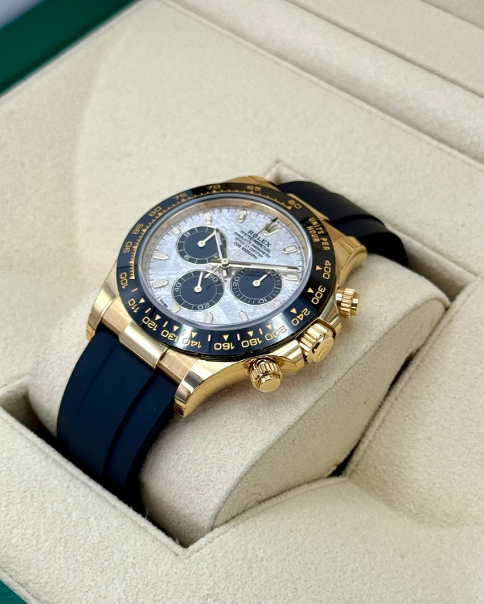 Daytona Assembled 40mm 126518LN Yellow-plated Oysterflex Meteorite Dial
