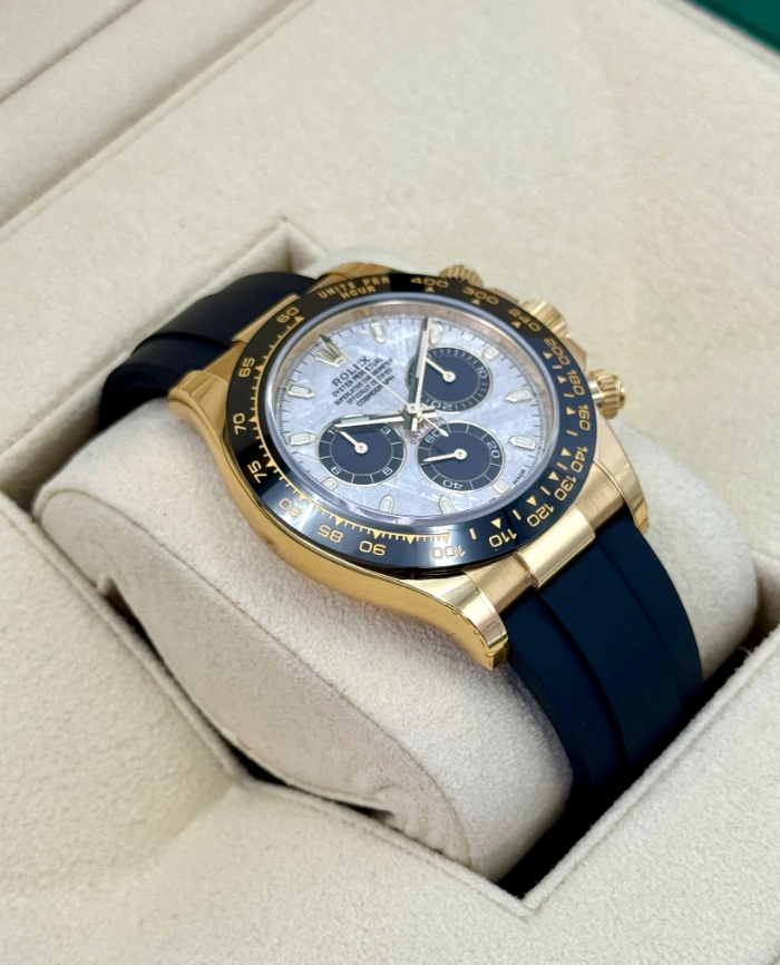 Daytona Assembled 40mm 126518LN Yellow-plated Oysterflex Meteorite Dial