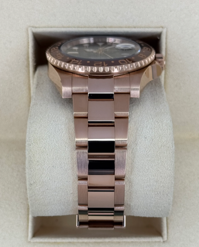 GMT-Master II Assembled (100) "Rootbeer" 40mm 126715CHNR Rose Gold-plated steel