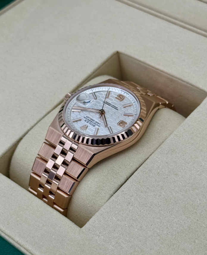 Land-Dweller 90% 36mm 127235 Rose Gold Flat Jubilee White Dial