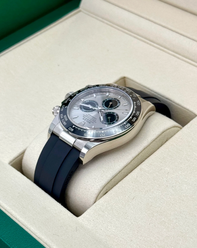 NEW 2025 Daytona Assembled (100) 40mm 126519LN White Gold Oysterflex Silver Ghost Dial