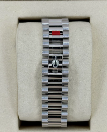 NEW 2025 Day-Date Assembled 40mm 228396TBR Ice Blue Diamond Baguette Dial