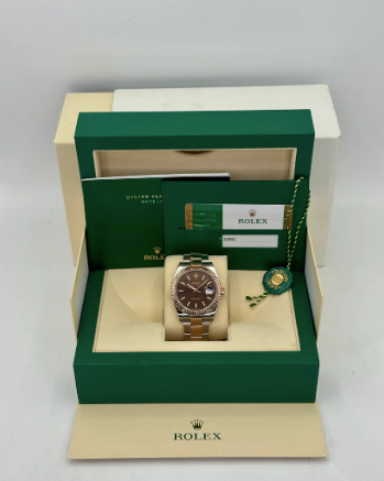 Datejust Assembled (100) 41mm 126331 Two-Tone Rose Gold Chocolate Dial