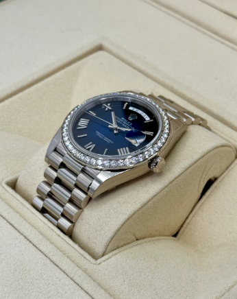 Day-Date Assembled NEW 2025 40mm 228349RBR Presidential Blue Ombre Dial