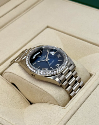 Day-Date Assembled NEW 2025 40mm 228349RBR Presidential Blue Ombre Dial