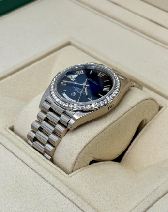 Day-Date Assembled NEW 2025 40mm 228349RBR Presidential Blue Ombre Dial