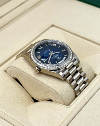 Day-Date Assembled NEW 2025 40mm 228349RBR Presidential Blue Ombre Dial