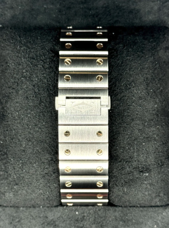 Santos 39.8mm W2SA0009 Two-Tone White Dial