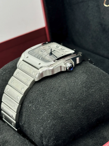 Santos 39.8mm WSSA0018 Stainless Steel White Dial