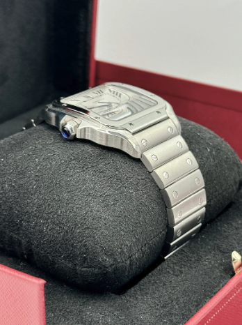 Santos 39.8mm WSSA0018 Stainless Steel White Dial