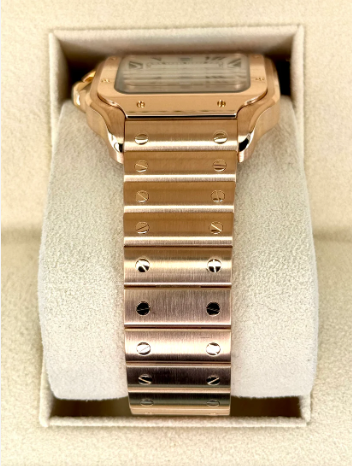 Santos 39.8mm WGSA0018 Rose Gold White Dial