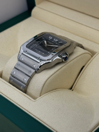 Santos 39.8mm WSSA0018 Stainless Steel Blue Dial