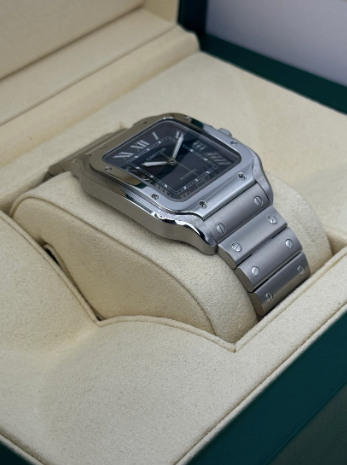 Santos 39.8mm WSSA0018 Stainless Steel Blue Dial