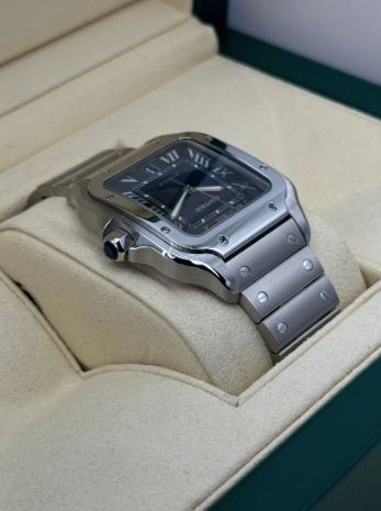 Santos 39.8mm WSSA0018 Stainless Steel Blue Dial