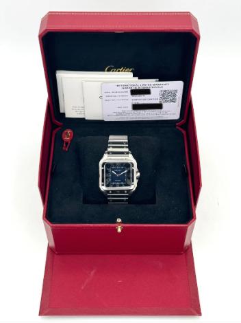 Santos 39.8mm WSSA0018 Stainless Steel Blue Dial