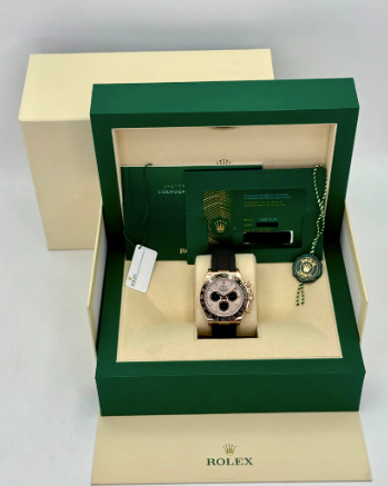 NEW 2025 Daytona Assembled 90% 40mm 126515LN Rose Gold Oysterflex Sundust Dial