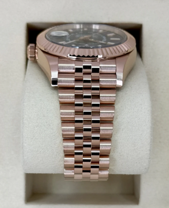 NUEVO 2025 Sky-Dweller Montado 42mm 336935 Oro Rosa Jubilee Esfera Azul