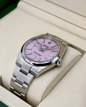 NEW 2025 Oyster Perpetual Assembled (100) 41mm 134300 Candy Pink Dial