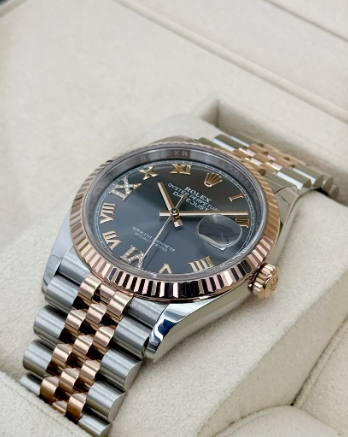 Datejust Assembled (100) 36mm 126231 Two-Tone Jubilee Slate Rhodium Diamond Dial