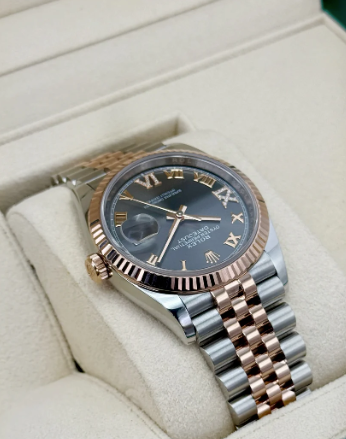 Datejust Assembled (100) 36mm 126231 Two-Tone Jubilee Slate Rhodium Diamond Dial