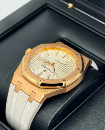 AP Assembled 90% Royal Oak 41mm 15400OR Rose Gold White Dial