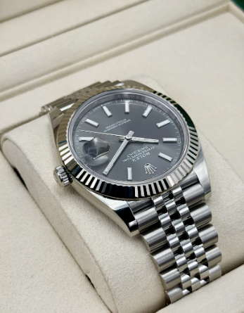 Datejust Zusammengebaut (100) 41m 126334 Jubilee Rhodium Zifferblatt