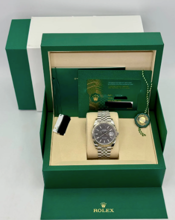 Datejust Zusammengebaut (100) 41m 126334 Jubilee Rhodium Zifferblatt