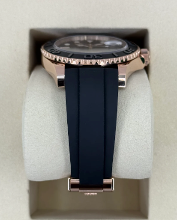 NEW 2025 Yacht-Master Assembled (100) 40mm 126655 Rose Gold Oysterflex Black Dial