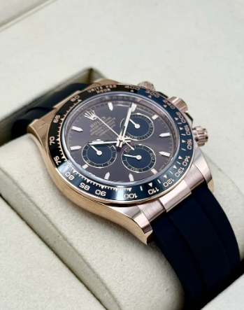 NUOVO 2025 Daytona Assemblato 40mm 126515LN Oro rosa Cinturino Oysterflex Quadrante cioccolato