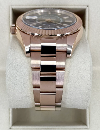 Sky-Dweller Monterad 42mm 326935 Roséguld Oyster Rodiumtavla