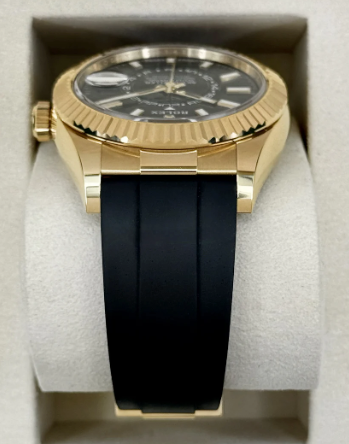 Sky-Dweller Samlet 42mm 336238 Gulguld Oysterflex Grøn Skive