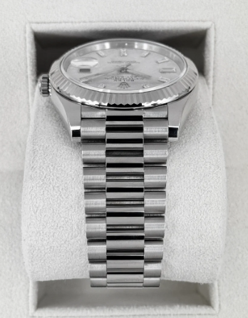 Day-Date Samlet 40mm 228239 Præsident Hvidguld Meteoritskive med Diamanter