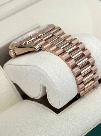 Day-Date Samlet 40mm 228238 Præsident Hvid Skive rosè